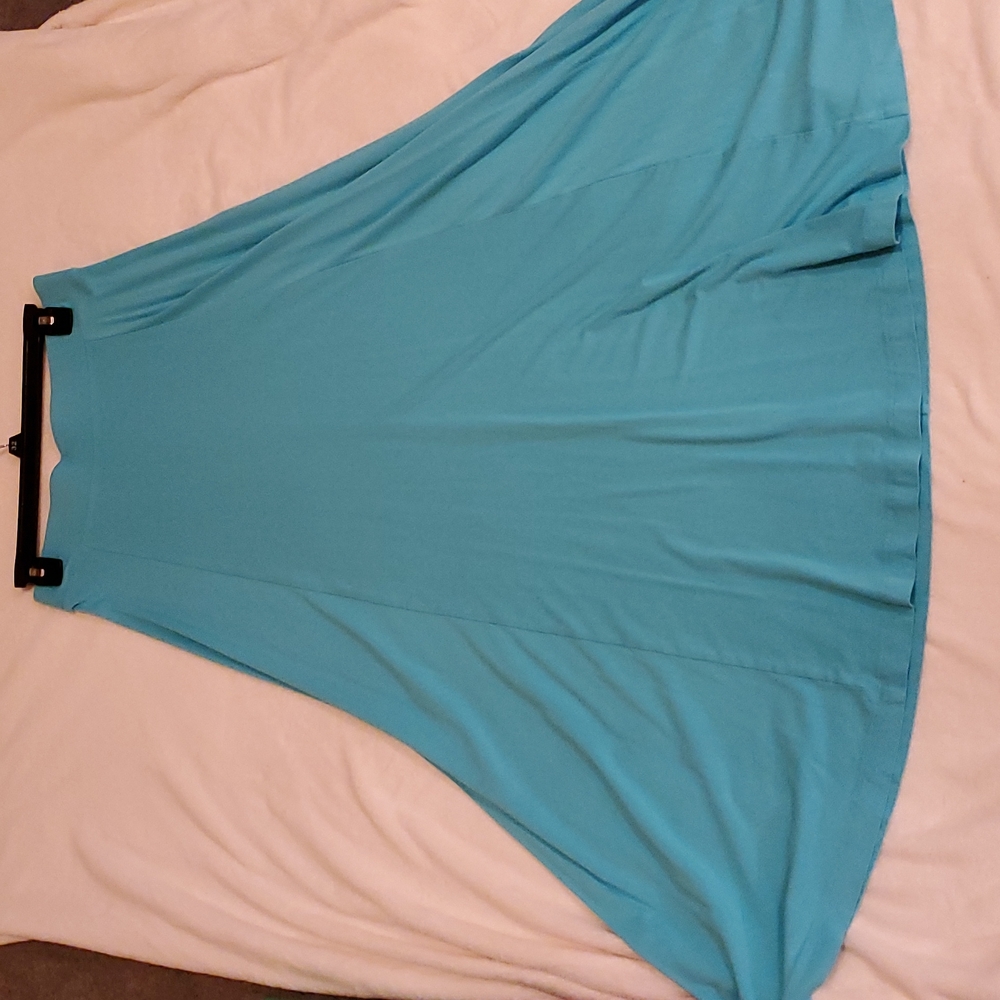 Lands' End Turquoise Aqua Skirt XS